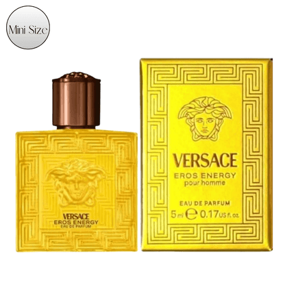 Men's Perfume Versace Eros Energy Eau de Parfum Travel Spray 5 ml in Portable Yellow Atomizer