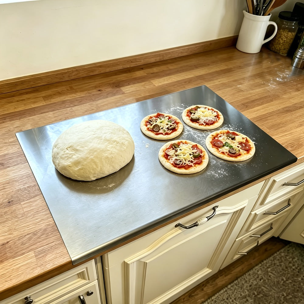 Cutting Boards for Kitchen, Stainless Steel Cutting Board Extra Large 27.5"×19.7" Double-Sided 304 Steel Board for Home & Commercial Kitchen