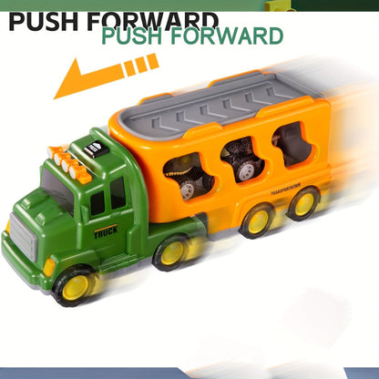 Dinosaur Transport Truck Toy Set with Lights & Sounds with the Listed Color, Size or Set Options for Everyday Use