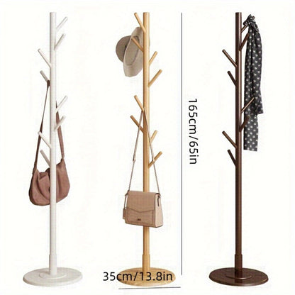 Coat Rack Freestanding Floor Standing - Vertical Clothes Hanger Stand for Bedroom Entryway Living Room Hallway