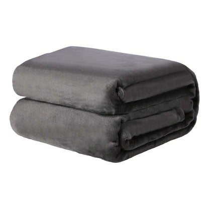 Textured Flannel Blanket in Rhinestone, Wheat-Ear, Checker and Solid Styles with Throw or Queen Options