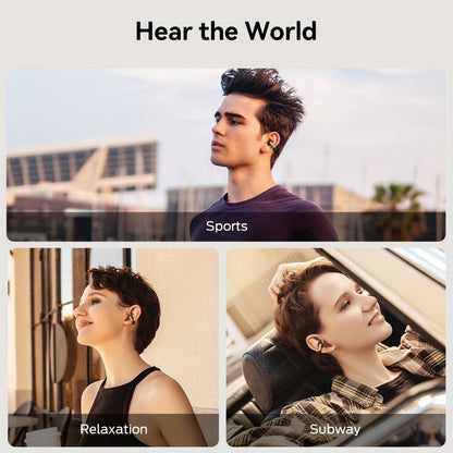 Open-Back Clip-On Wireless Earbuds Environmental Noise Cancellation Touch Control Wireless for an Everyday Personal Care Routine