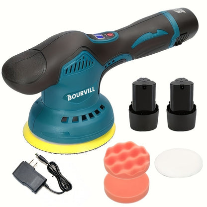Cordless Car Polisher 5-Inch 8-Speed up to 5000 RPM with Battery for Car Detailing Scratch Removal Paint Correction