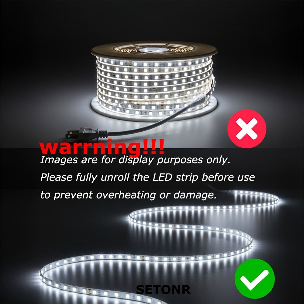LED Strip Lights 110V AC for Home Cooking, Dining and Outdoor Meals, with the Listed Configuration