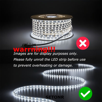 LED Strip Lights 110V AC for Home Cooking, Dining and Outdoor Meals, with the Listed Configuration