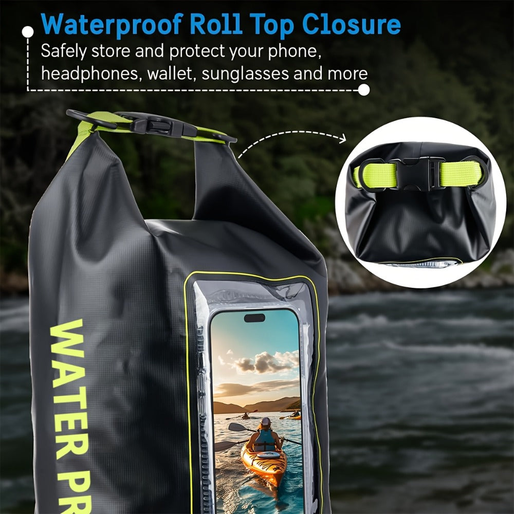 Dry Bag Set 3-Piece Roll Top Backpack with Phone Pouch & Dry Sack – Kayaking with the Listed Color, Size or Set Options for Everyday Carry