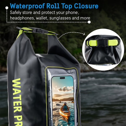 Dry Bag Set 3-Piece Roll Top Backpack with Phone Pouch & Dry Sack – Kayaking with the Listed Color, Size or Set Options for Everyday Carry