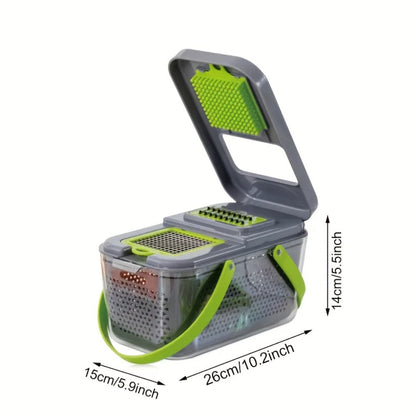 Vegetable Chopper Multifunctional Food Slicer Dicer Cutter 8 Blades Kitchen Tool Set for Bath Time, Home Spa and Personal Care