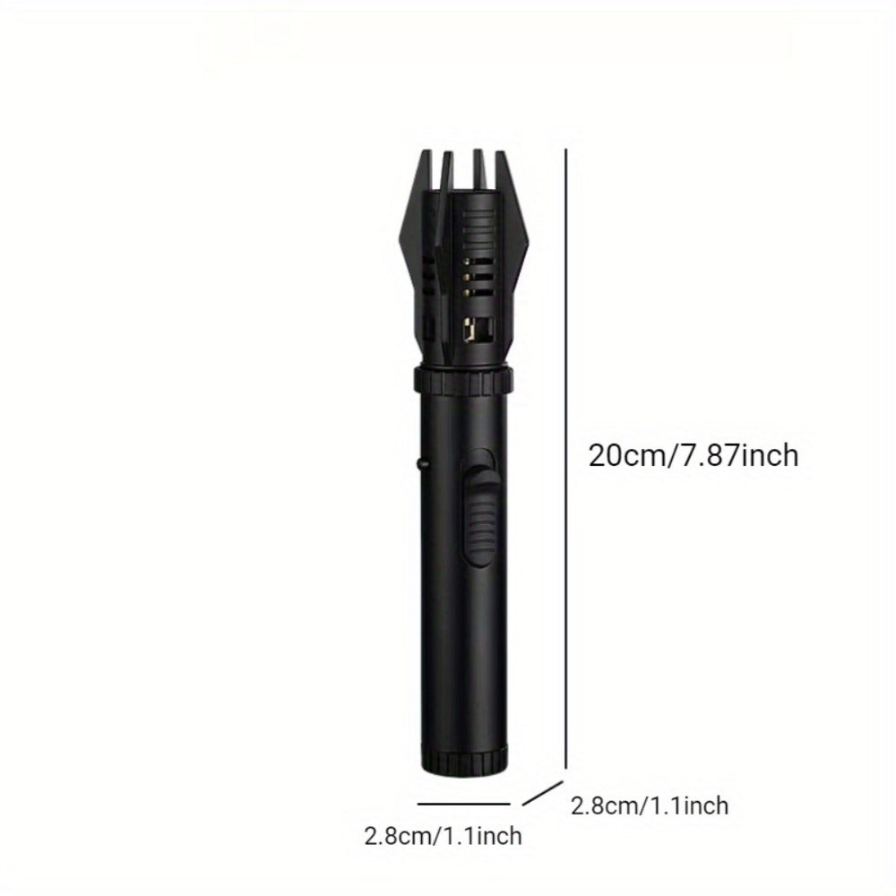 Windproof Turbo Torch Lighter 360 Degree Ignition Metal Jet Flame Lighter with Safety Lock for Grilling, Camping and Outdoor Meals