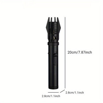 Windproof Turbo Torch Lighter 360 Degree Ignition Metal Jet Flame Lighter with Safety Lock for Grilling, Camping and Outdoor Meals