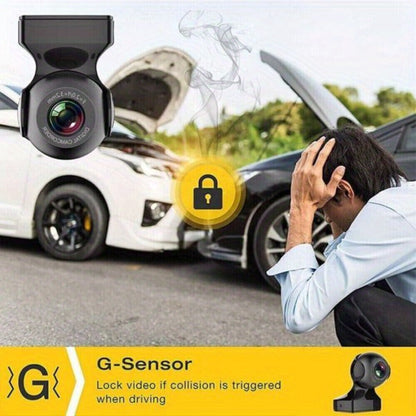 1080P WiFi Dash Cam 170° Wide Angle – HD Car DVR with G-Sensor, Loop Recording, Night Vision, Smartphone App View