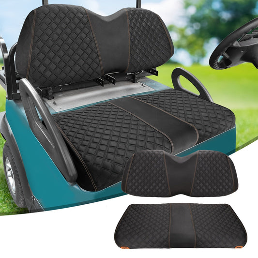 Golf Cart Seat Covers for Club Car Precedent Front Seat 1680D Oxford Cloth No Drilling Required Breathable Washable Air Dry Soft Protective