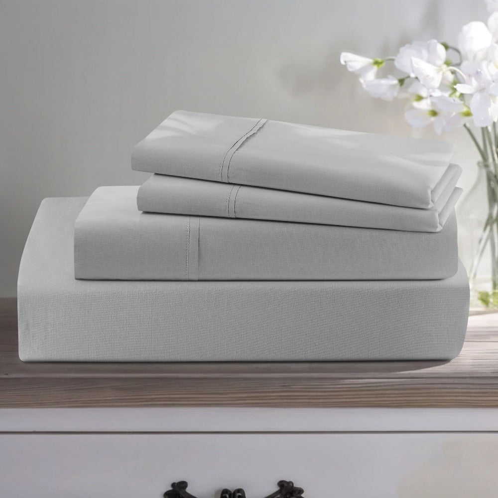Egyptian Cotton Sheet Set, 1000 Thread Count Sateen Bedding with 16-Inch Deep Pocket, Twin-Full-Queen-King Sizes