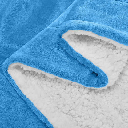 480GSM Sherpa Fleece Blanket, Double-Sided Heavy Throw for Couch, Bed & Travel, Reversible All Season