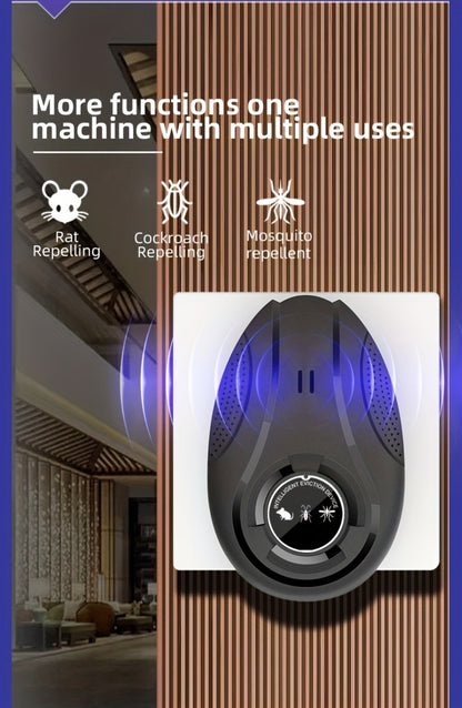 Ultrasonic Pest Repeller for Home Indoor, Plug-In Electronic Mosquito Cockroach Mouse Ant Spider Device for House Office Warehouse