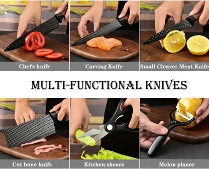 Kitchen Knife Set 6-Piece Professional Chef's Knife Set, High Carbon Stainless Steel Ultra-Sharp Blades