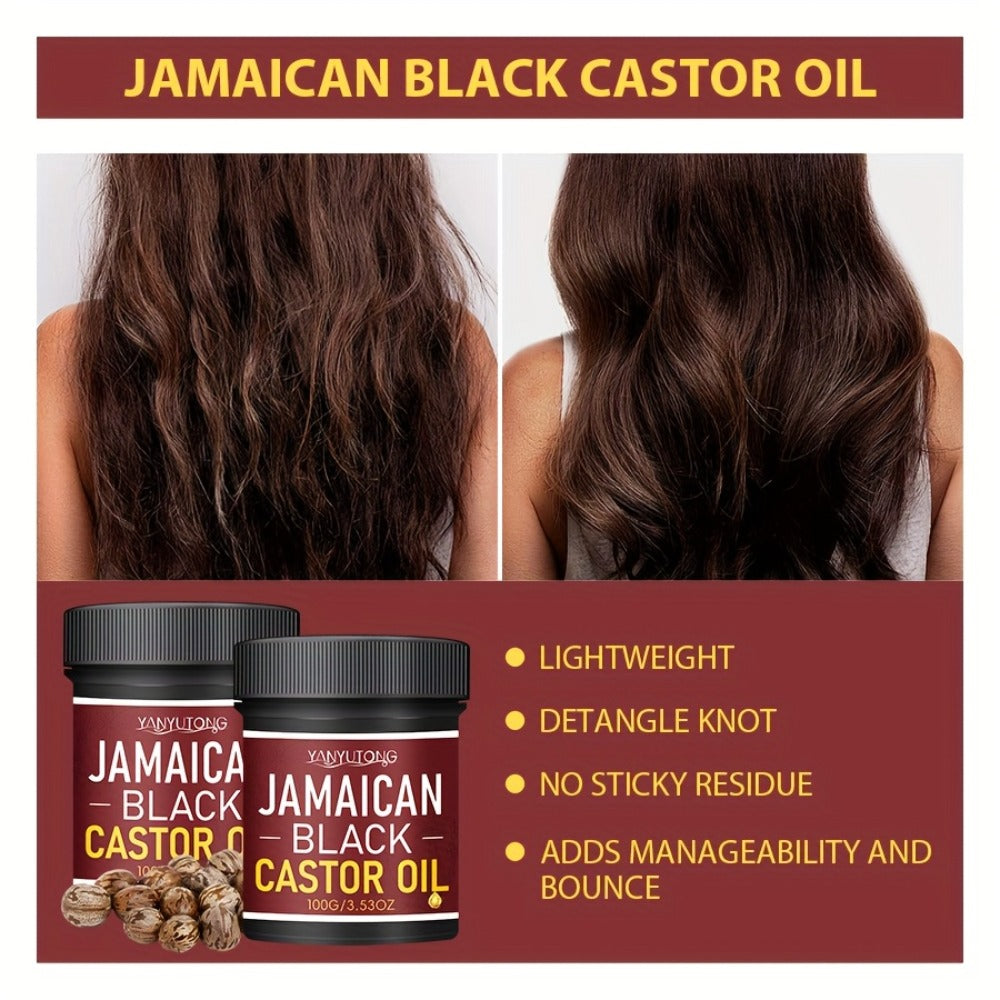 Jamaican Black Castor Oil Hair Milk for Women & Men - Revitalizing Formula, Natural Volume & Smoothness