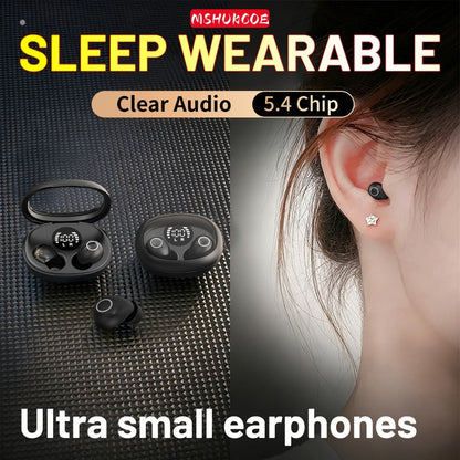 Invisible Sleep Earbuds Bluetooth 5.4 Mini Ultra Compact True Wireless for an Everyday Personal Care Routine