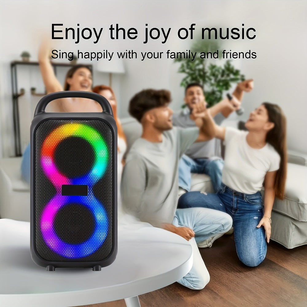 Portable Bluetooth Boom Box Speaker with Dual Subwoofer Heavy Bass, 2500W Stereo Sound System, FM Radio
