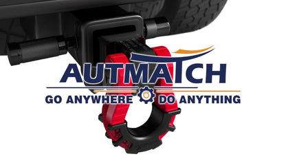 Shackle Hitch Receiver 2-Inch 68, 000 lb Break Strength with 3/4" D-Ring & 5/8" Hitch Lock Pin – Heavy Duty Drop Forged Steel 8-Ton Vehicle