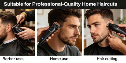 Hair Clipper Kemei KM-2299 Cordless Trimmer with USB Charging, Six Guide Combs and 180-Minute Runtime