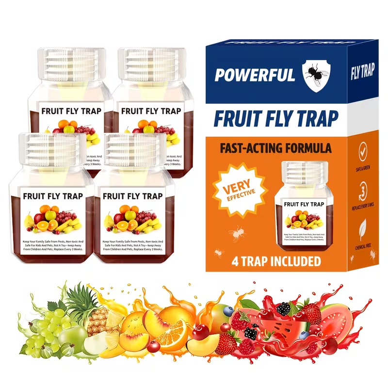 Fruit Fly Trap Indoor Sticky Flying Insect Catcher Bug Trap for Kitchen Home Plant Gnat Whitefly Fungus Gnat Pest Control