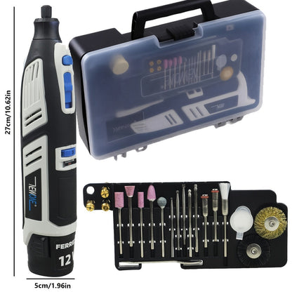 Power Tools NEWONE 12V Cordless Rotary Tool Kit with 2.0Ah Battery, Six Speeds and 48 Piece Accessories