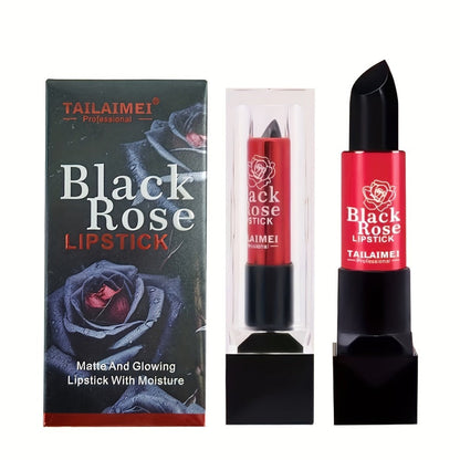 Non-Stick Moisturizing Red Lipstick – Velvety Matte Finish Long Lasting No Transfer Lip Color, Smooth Precise Application Natural Red Tone