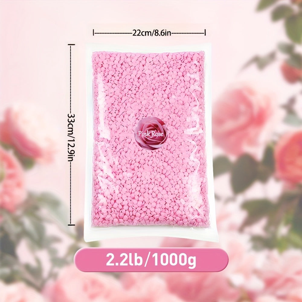 Hard Wax Beads 1000g for At Home Hair Removal, Six Color Choices for Face and Body Waxing for Women and Men