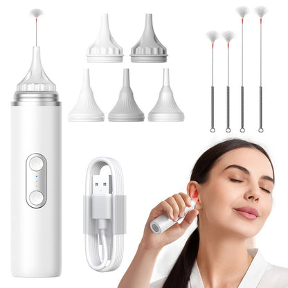 Electric Ear Cleaning System Professional Edition 3-Speed Hydraulic – Visual Waste Tank, Ear Dryer, USB Charging, Dry Dirty Storage
