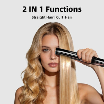 Plasma Ionic Hair Straightener with 500°F LCD Controls, 60-Minute Auto-Off and 1inch or Black Options