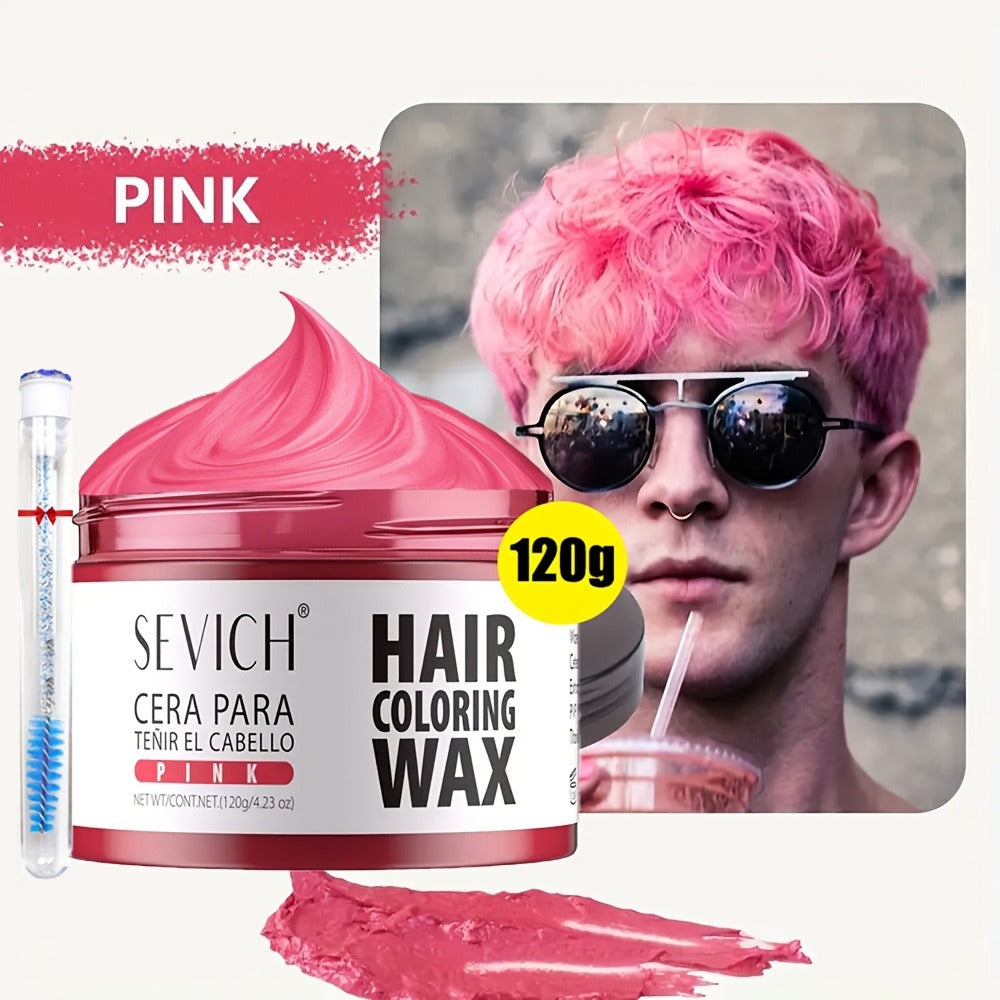 Instant Color Hair Wax 10 Shades – Temporary Hair Dye Wax Strong Hold Styling for Parties, Cosplay, Festivals & Halloween, Easy Wash Out
