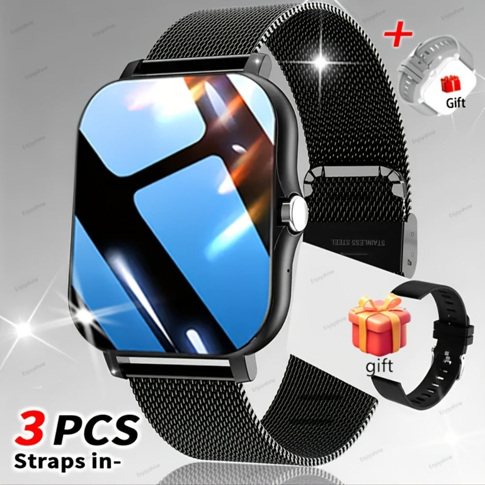 Smartwatch with Navigation & Dual Strap 1.83" TFT Full Touch Screen, Wireless Calling, Remote Camera, Music Player, Message Alerts