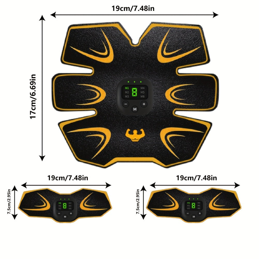 EMS Stimulator Trainer Patches, 8 Modes 19 Intensities Fitness Exerciser for Arms, Legs & Body Toning