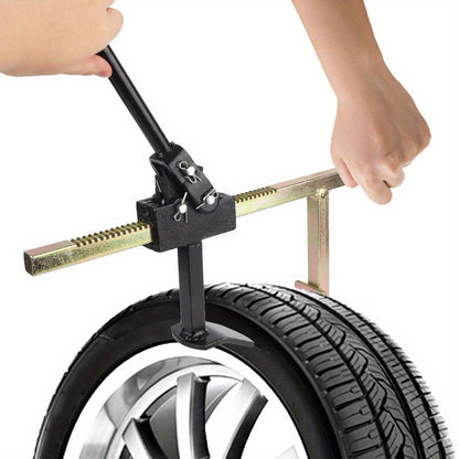 Bead Breaker Tool Heavy-Duty Manual Tire Changer with Safety Guard, Durable Steel Construction Universal Tire Service Equipment for Cars