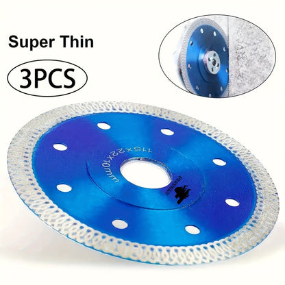 Diamond Saw Blade 4-1/2 Inch 3-Pack X-Teeth Ultra Thin Dry Wet Cut for Porcelain Ceramic Tile for an Everyday Personal Care Routine