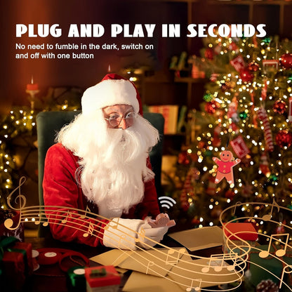 Christmas Tree Remote Control Socket with Built-in Music Function for an Everyday Personal Care Routine