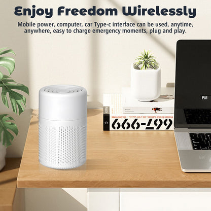 Air Purifier with 3-in-1 HEPA Filter, Air Quality Sensor, Sleep Mode and Single or Two-Piece Options