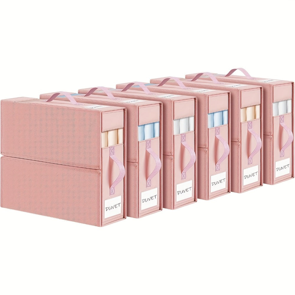 Sheet Organizers and Storage Foldable Closet Organizer Boxes for Bedding, Blankets & Clothes – Bedroom Wardrobe Under Bed Storage