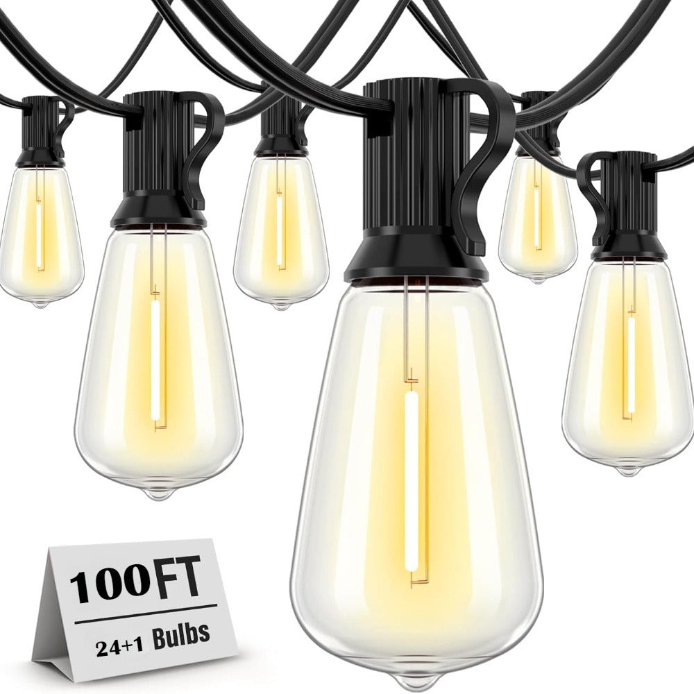 Patio String Lights 100FT ST38 Edison Bulbs Shatterproof for an Everyday Personal Care Routine