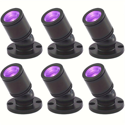 LED UV Blacklight USB Powered Mini Spotlight, Glow Party, Tapestry & UV Reactive Decoration with On/Off Switch