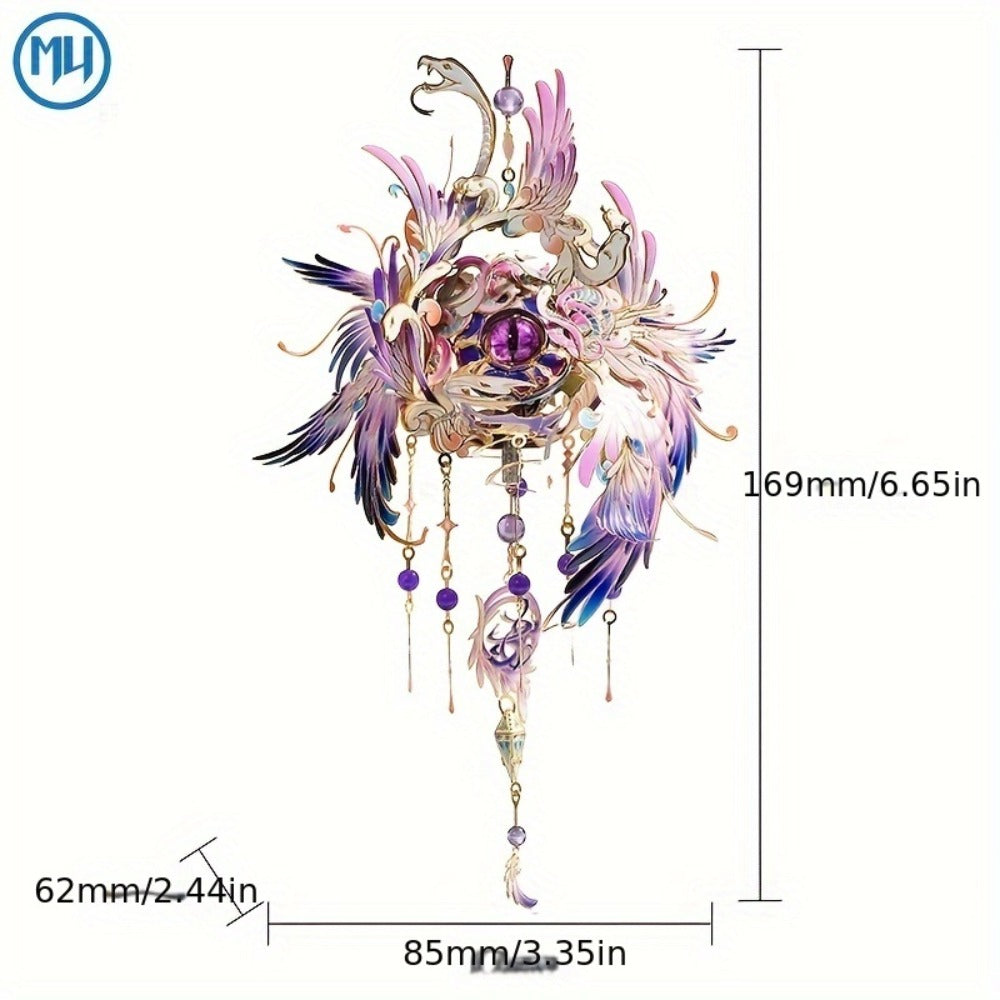 3D Metal Puzzle Model Kit, God's Eye & Angel's Eye MU Assembly, Laser-Cut DIY Craft, Artistic Home & Office Decor