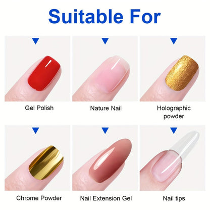 No-Wipe Gel Top Coat 2-Pack Diamond Shine High Gloss – LED Soak-Off Nail Sealer, Long-Lasting Scratch-Resistant Crystal Clear Finish