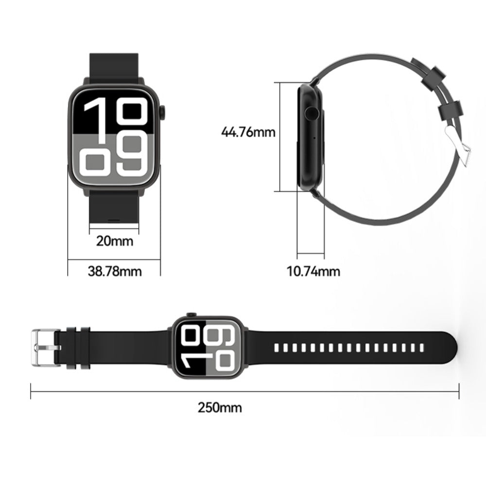 Smartwatch with IP68 Rating, Bluetooth Calling, HD Display, Music Control and Sport Modes in Six Styles