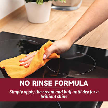 Ceramic Stove Cleaner Gel – Fast-Acting Stovetop Cleaner Removes Burnt-On Grease & Stains Without Scratching