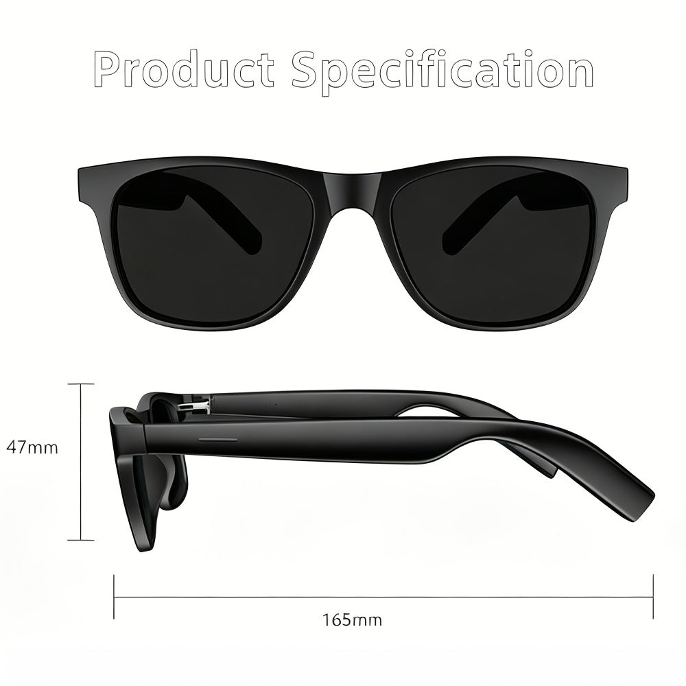 Smart Glasses and Full-Touch Smartwatch Bundle with Multi-Language Photo Translation, Calls and Music