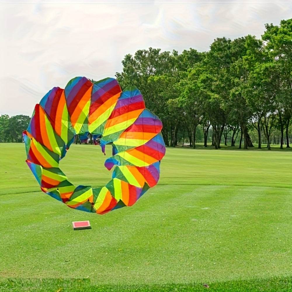 Rotating Lotus Tail Kite 3D Flower Basket Iridescent Kite for Kids Adults with the Listed Color, Size or Set Options for Everyday Use