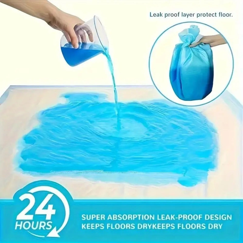 Puppy Pee Pads for Dogs - Super Leak-Proof Disposable Dog Training Pads - Puppy Potty Pads for Entryways, Bedrooms and Living Spaces