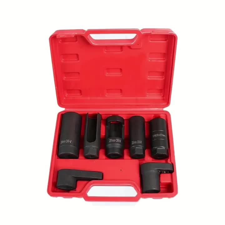 Oxygen Sensor Socket Set – Professional Removal & Installation Tool Kit for All Vehicles, Universal 22mm Slotted Design