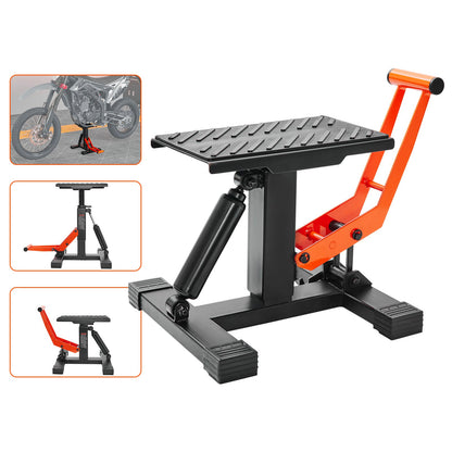 Hydraulic Motorcycle Lift Table 440 LBS Capacity Adjustable Height Repair Stand for Dirt Bike Pit Bike ATV